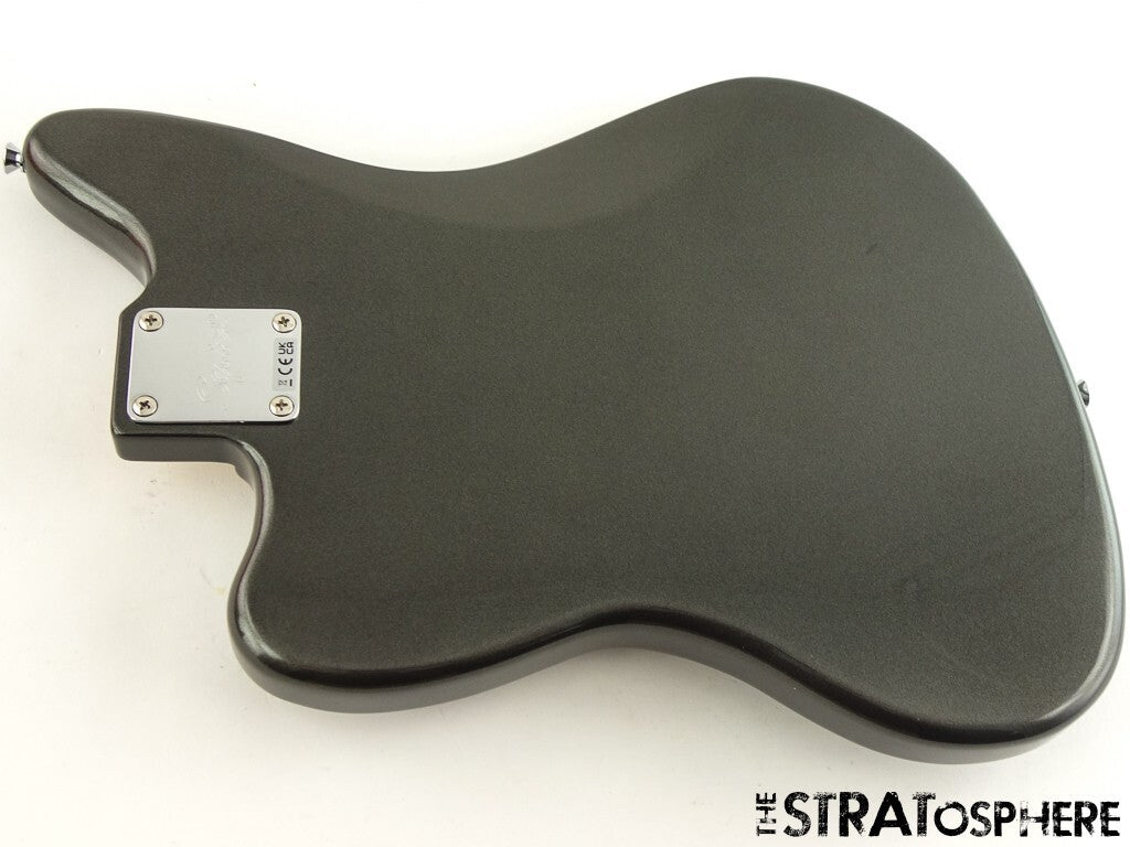 LOADED Fender Squier Affinity Jaguar BASS H BODY, Parts Charcoal Frost Metallic