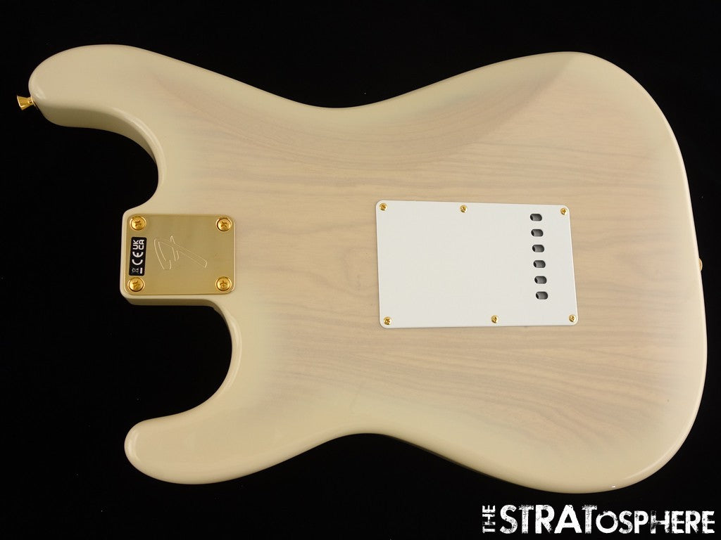 Fender Richie Kotzen Strat LOADED BODY Ash Flame Maple Top White Burst
