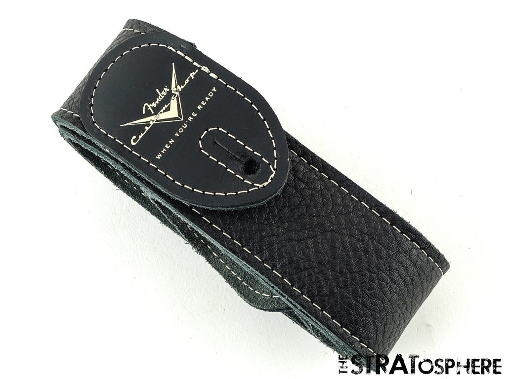 Fender USA Custom Shop 57 Custom Black GUITAR STRAP 1957 Journeyman Strat.