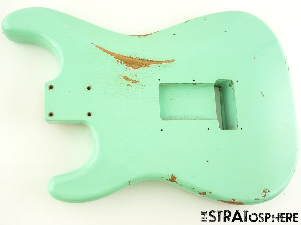 Fender Custom Shop W25 Custom Deluxe Relic HB S-1 BODY Strat Aged Surf Green