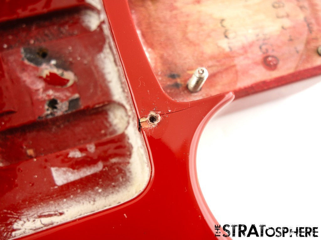 Fender Chris Shiflett Cleaver Deluxe Tele BODY HARDWARE Nitro Dakota Red $50 OFF