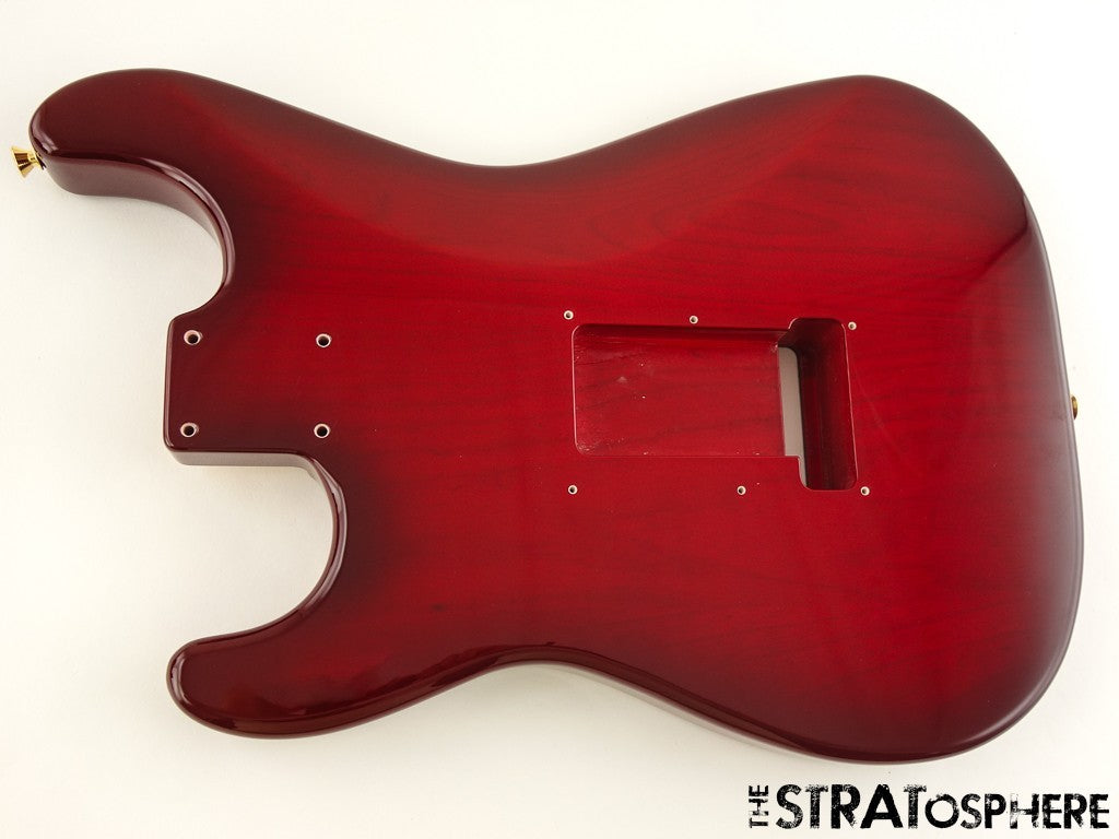 Fender Richie Kotzen Strat BODY Ash Flame Maple Top Red Burst!
