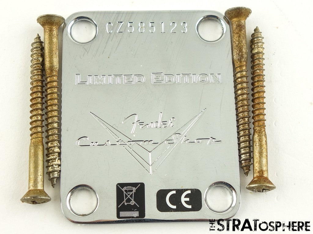 Fender USA Custom Shop 1963 Relic Telecaster NECK PLATE 63 Chrome Tele