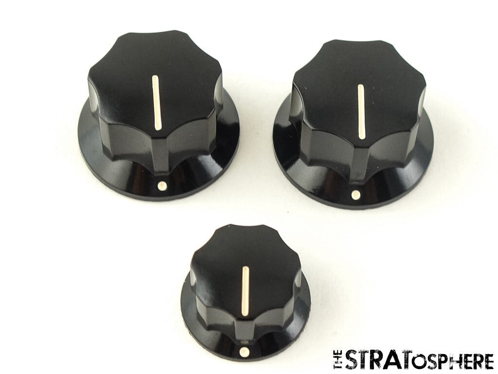 3 Fender Vintera 60s Jazz J Bass GUITAR KNOBS, Control Volume Tone.