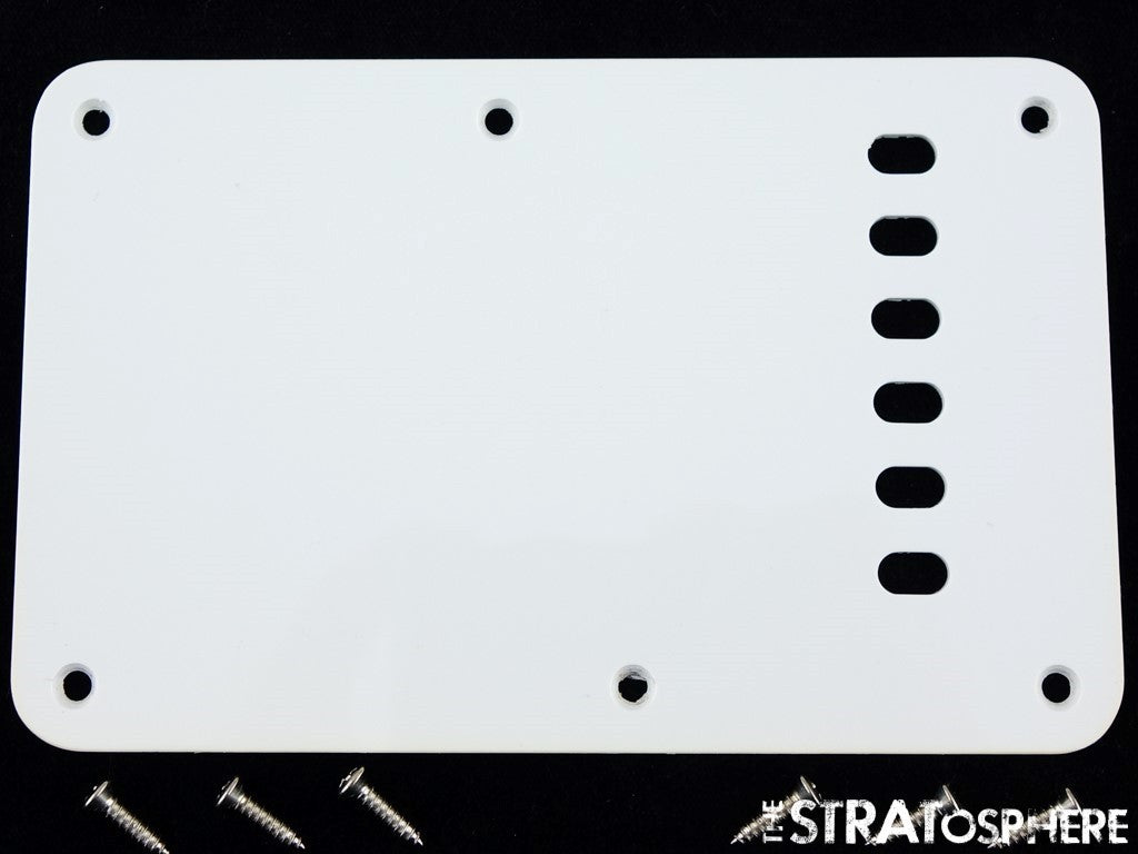 Fender Strat TREMOLO COVER White Single Ply, Jimmie Vaughan