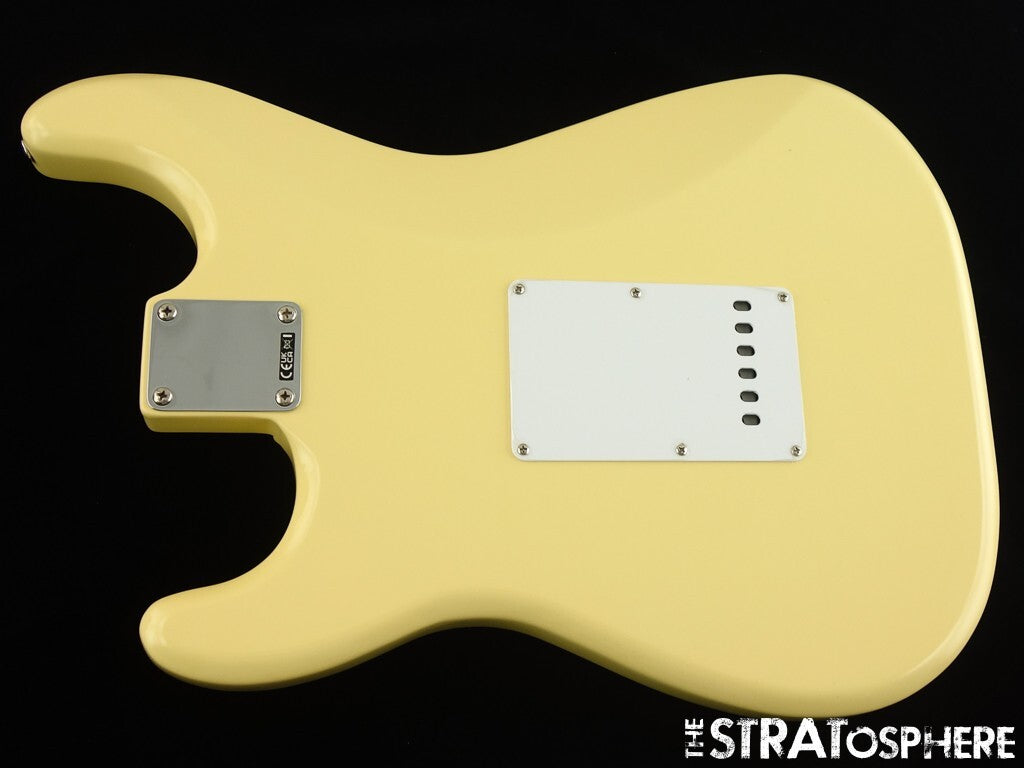 American Fender MALMSTEEN Strat BODY W/ HARDWARE Stratocaster, Vintage White
