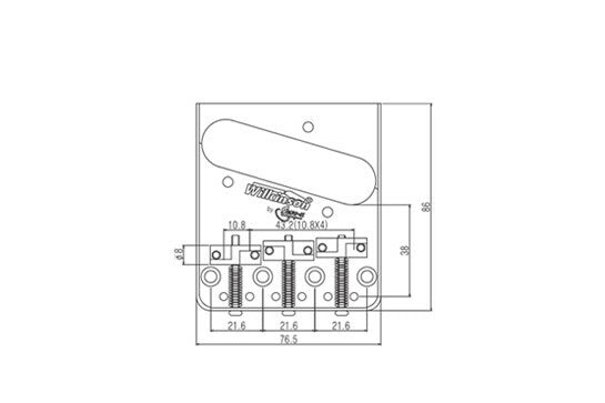 *NEW Wilkinson Vintage BRIDGE for Fender Telecaster Tele Gold & Brass WTB-GD