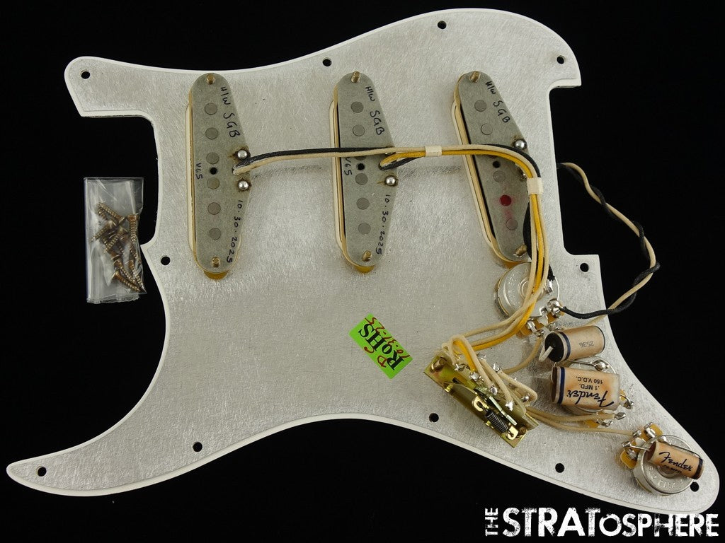 W25 Fender Custom Shop Strat Pro 2025 Relic, LOADED PICKGUARD Strat, SGB