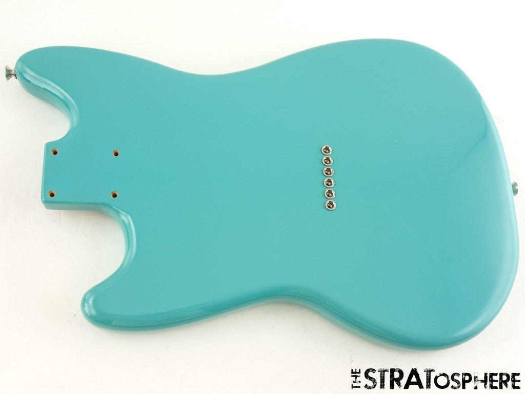 Fender Player II Mustang Series BODY Guitar Parts, Alder Offset Aquatone Blue!