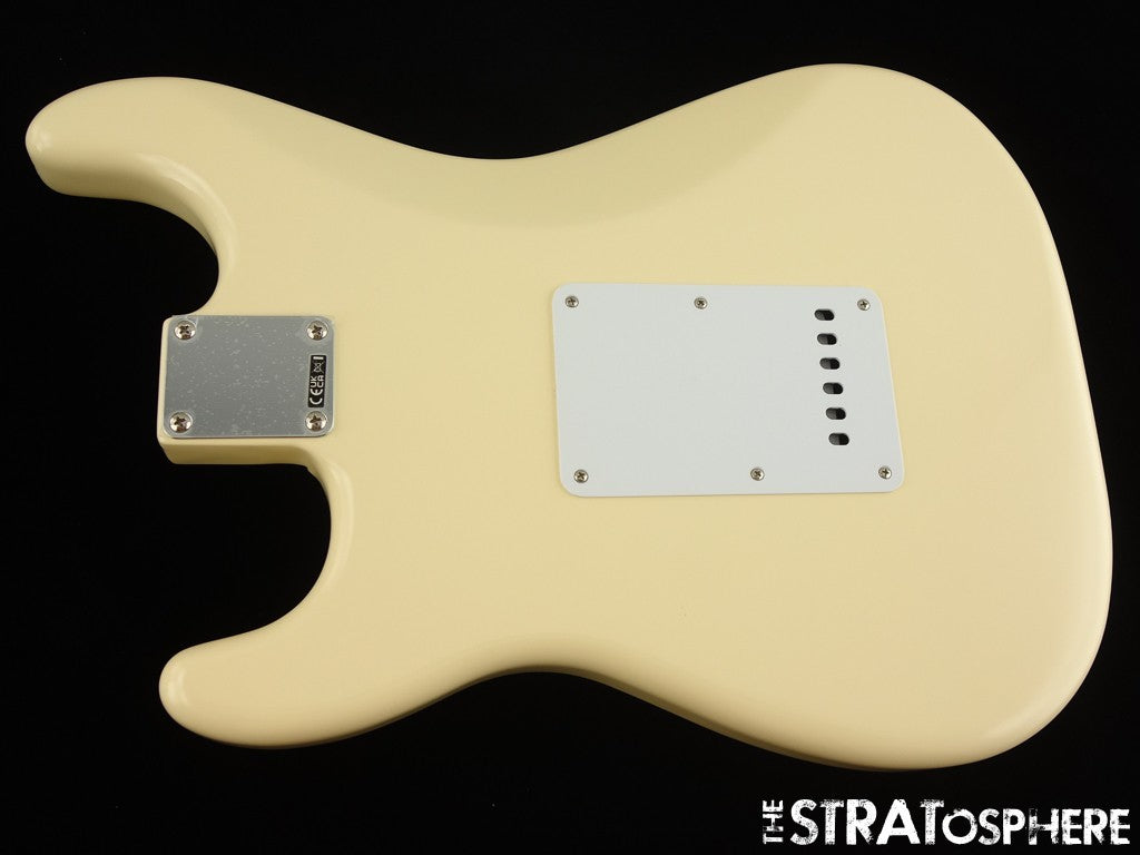 Fender Jimmie Vaughan Strat LOADED BODY Tex Mex Guitar Parts, Olympic White