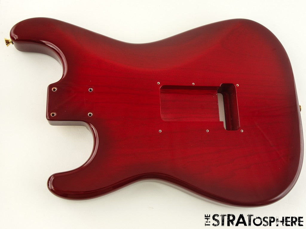 Fender Richie Kotzen Strat BODY Ash Flame Maple Top Red Burst.