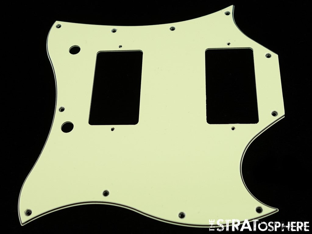 * NEW Mint Green PICKGUARD for USA Gibson SG Standard Guitar 3 Ply 11 Hole