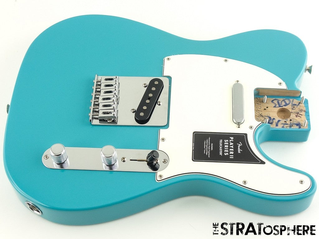 Fender Player II Telecaster Tele LOADED BODY, Modern AQB Aquatone Blue