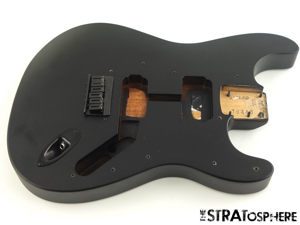 USA Fender JIM ROOT Stratocaster Mahogany HH Strat BODY + HARDWARE, Flat Black