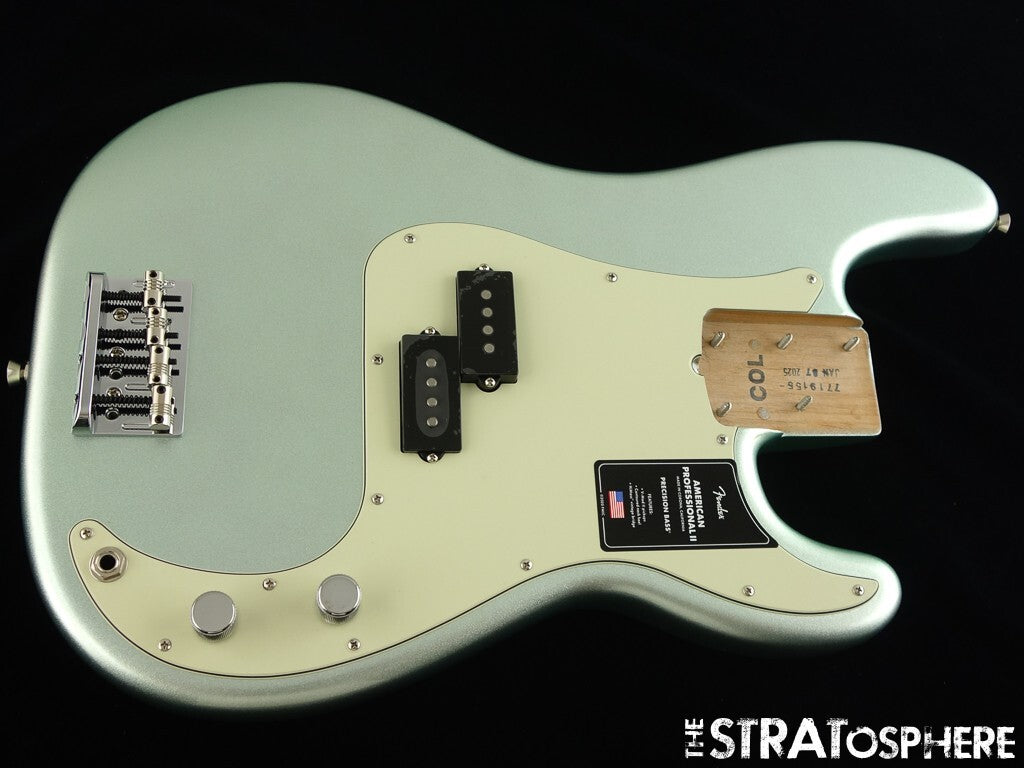 Fender American Professional II Precision P Bass LOADED BODY, Mystic Surf Green