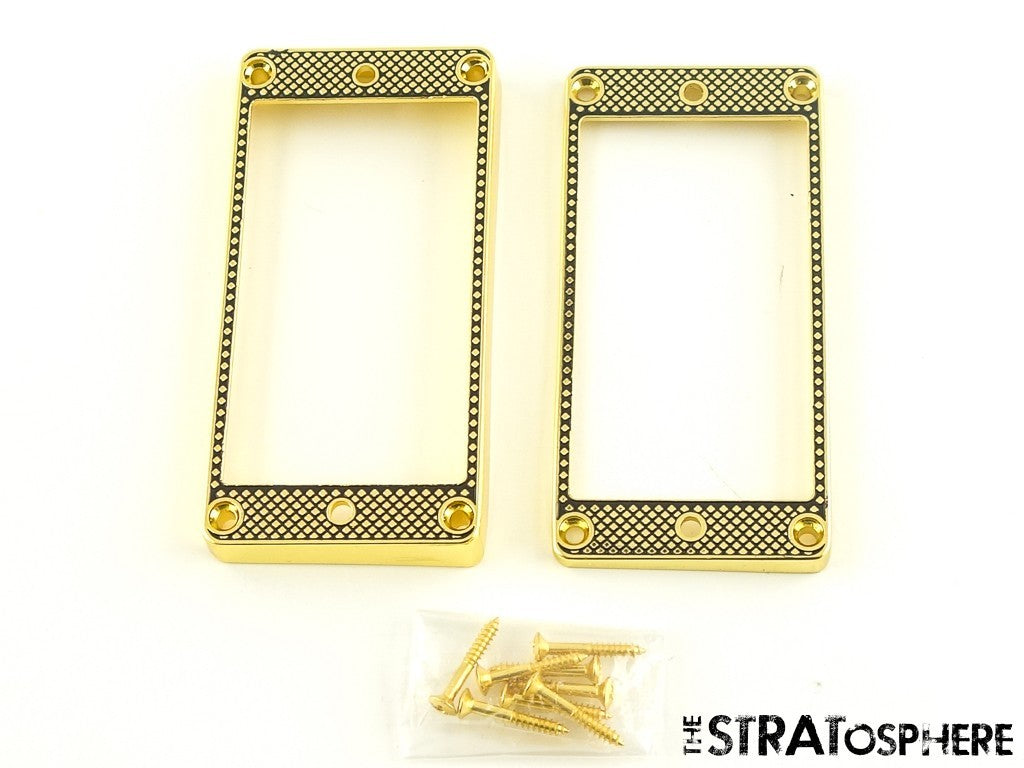 USED Epiphone Gibson Style Set of Pickup Rings, GOLD