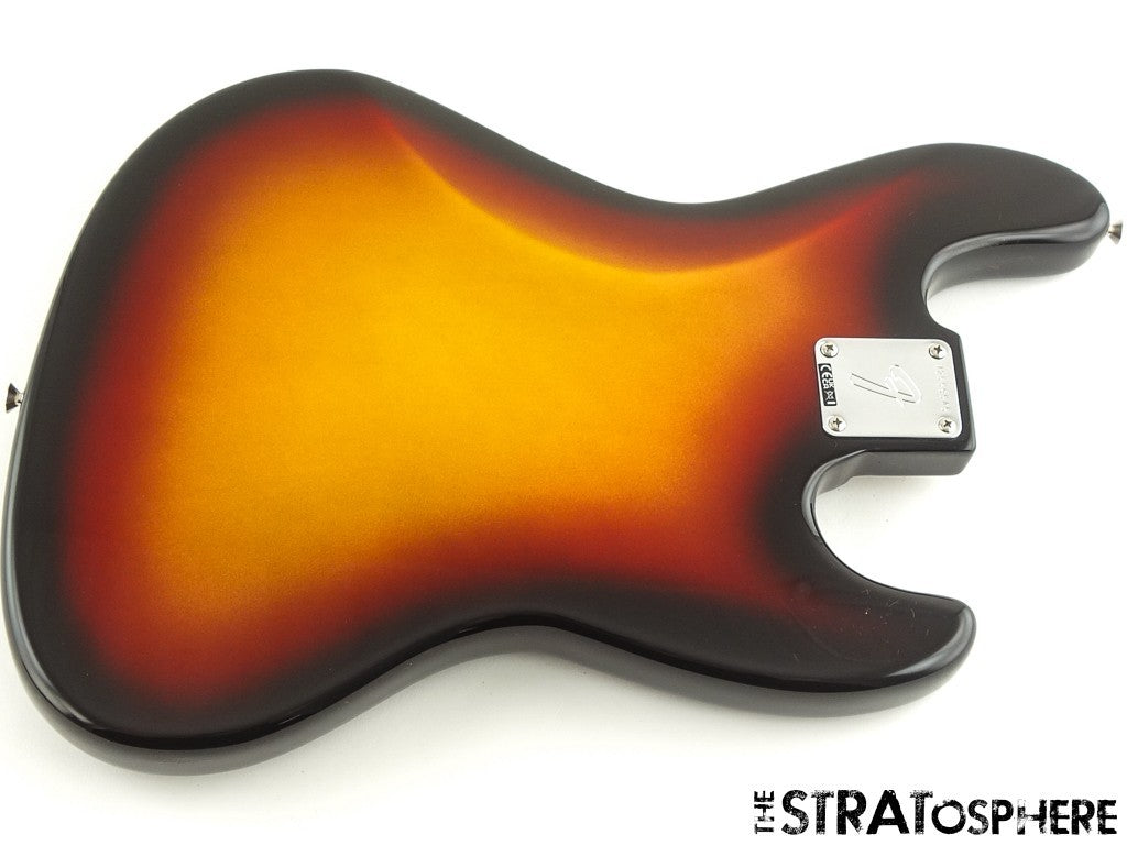 LEFTY Fender AV II American Vintage 1966 Jazz J BASS BODY + HARDWARE 3TS