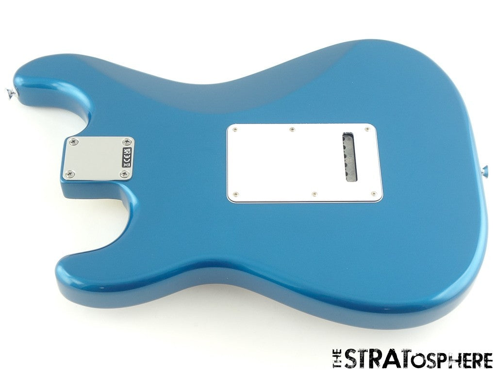 Fender Standard Stratocaster Strat HSS LOADED BODY Poplar, Aqua Marine Metallic