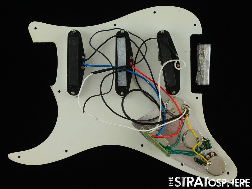 USED Fender MIM Strat LOADED PICKGUARD White