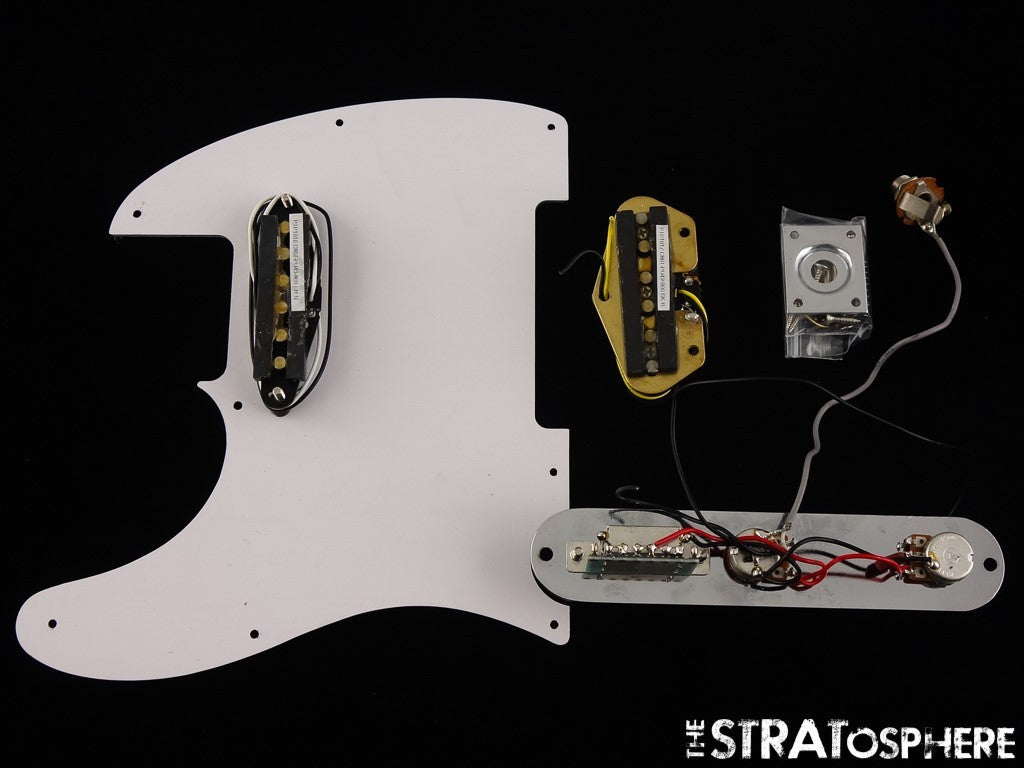 Fender Squier Affinity Series Tele LOADED PICKGUARD Pickups Knobs White.