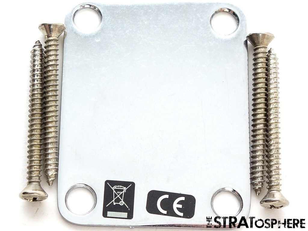 Fender Vintera II Road Worn 60s Stratocaster Strat NECK PLATE Chrome 1960s