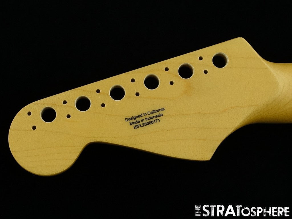 Fender Standard Stratocaster Strat, NECK, Modern ''C'' Parts, Indian Laurel