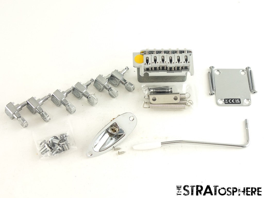 Fender Standard Strat HARDWARE SET TREMOLO TUNERS JACK PLATE, Stratocaster