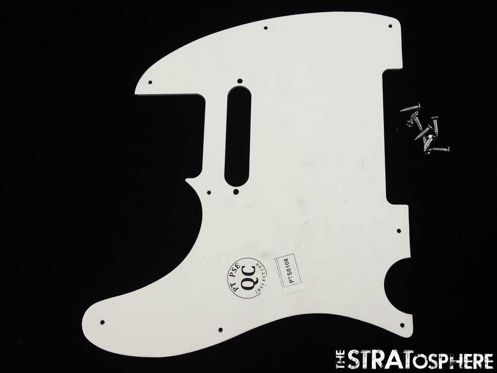 Fender Standard Telecaster Tele PICKGUARD, Part 3 Ply White!