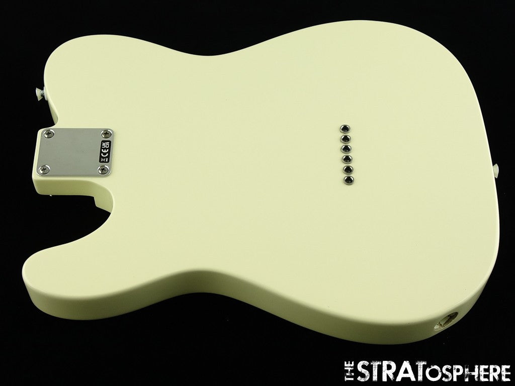 Fender Standard Telecaster Tele BODY w/ HARDWARE, Poplar Olympic White