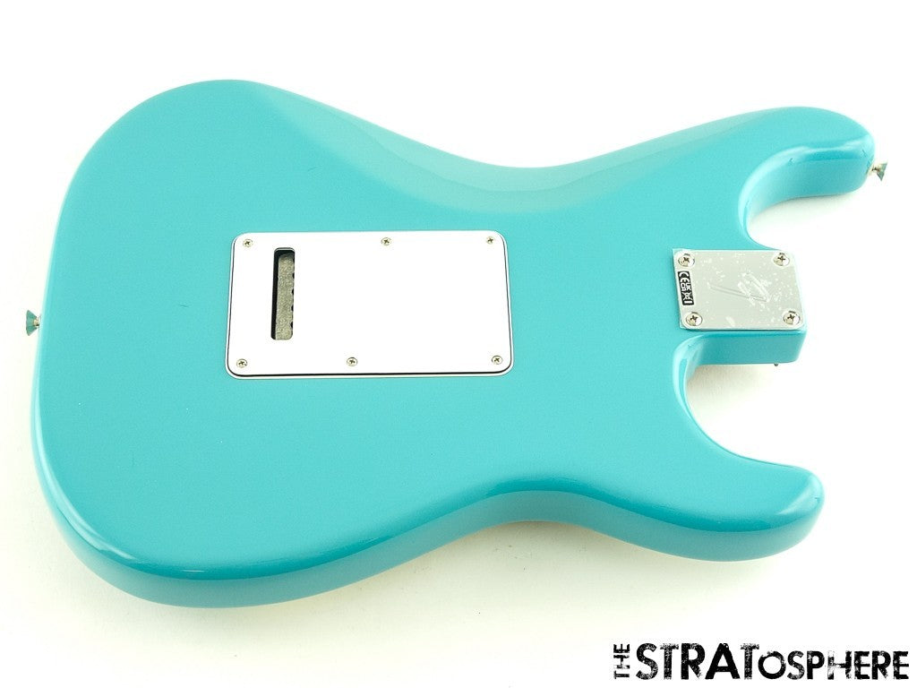 LEFTY Fender Player II Stratocaster Strat LOADED BODY, Alder Strat Aquatone Blue