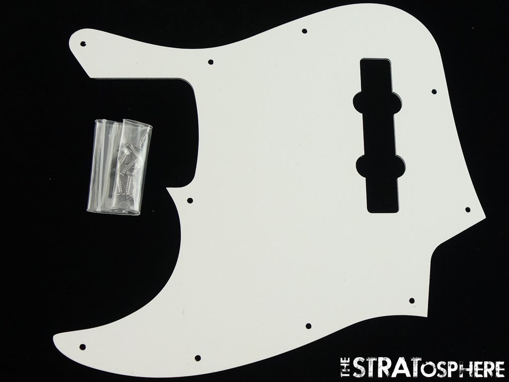 Fender Standard Jazz J Bass, PICKGUARD, Bass, Guitar White, 3 Ply!