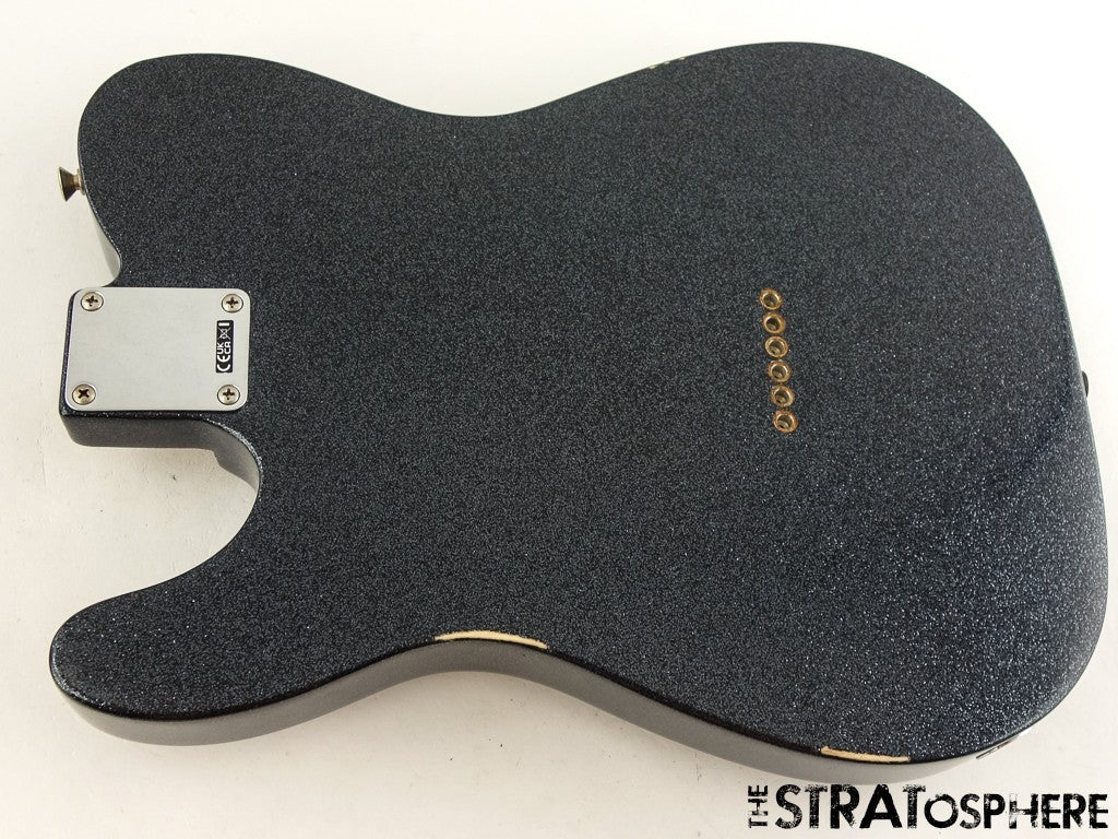 Fender Brad Paisley Road Worn Tele, LOADED BODY Telecaster, Black Sparkle.