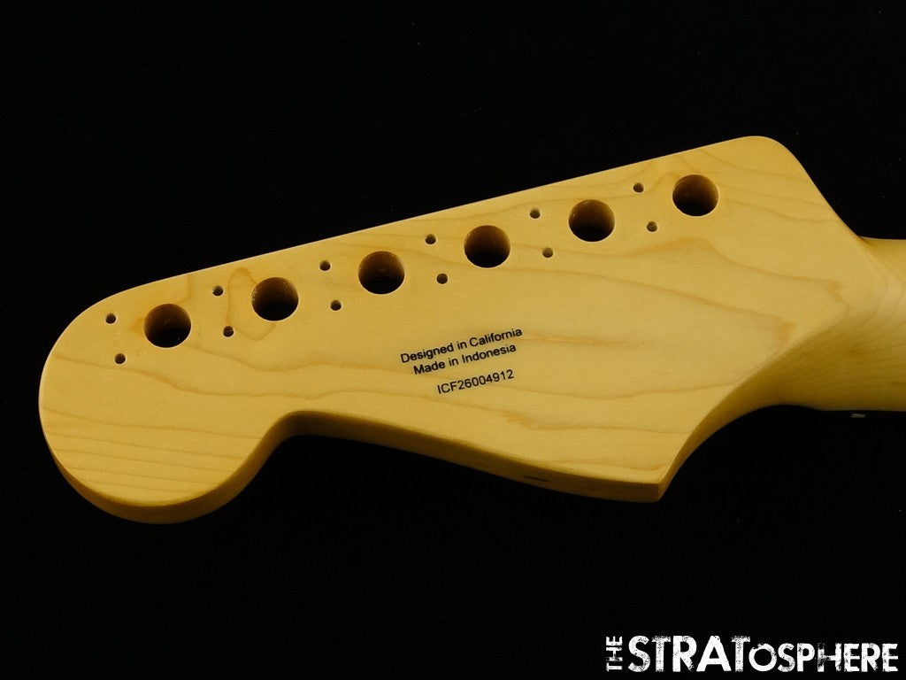 Fender Standard Stratocaster Strat, NECK, Modern ''C'' Parts, Indian Laurel