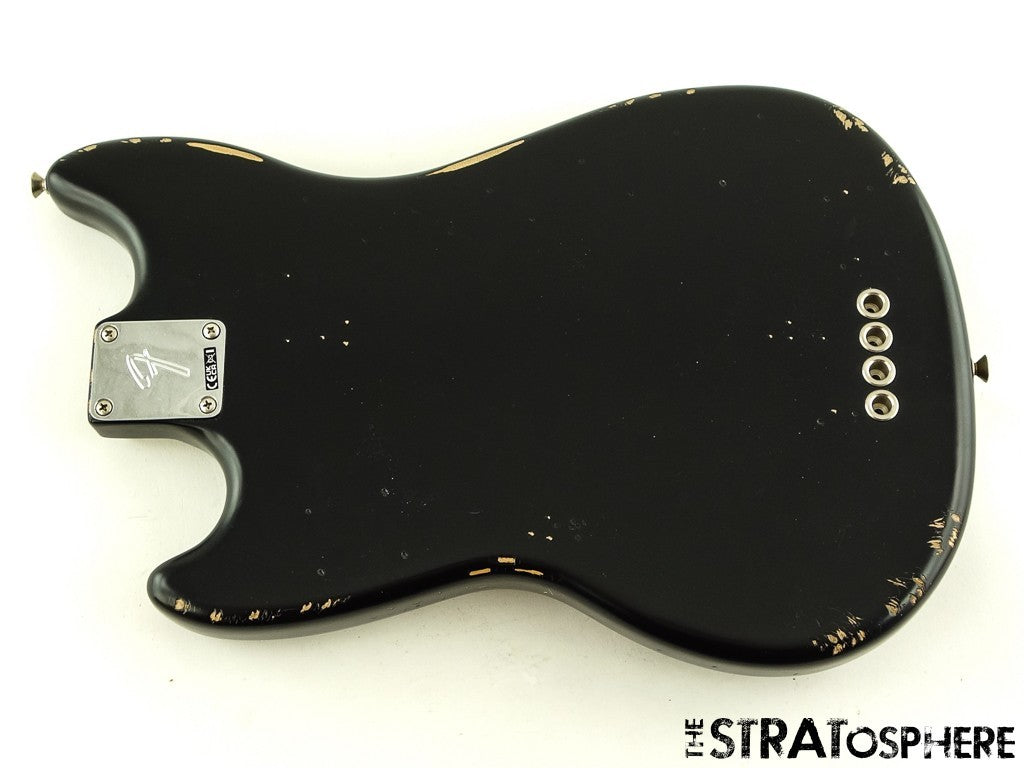 Fender JMJ Road Worn Mustang Bass BODY & HARDWARE, Parts Nitro Black