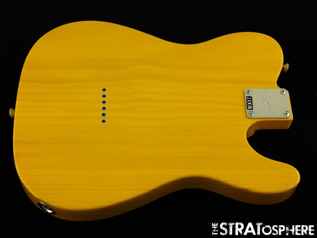 LEFTY Fender Squier 50s Telecaster Tele LOADED BODY Guitar Butterscotch Blonde!