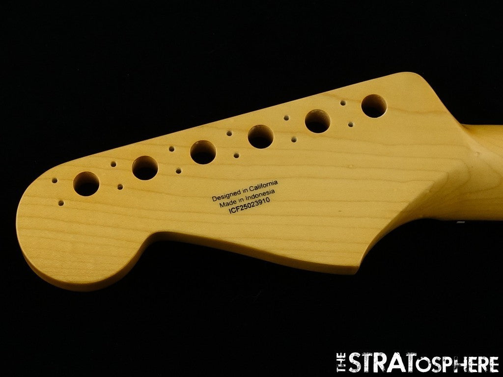 Fender Standard Stratocaster Strat, NECK, Modern ''C'' Parts, Indian Laurel