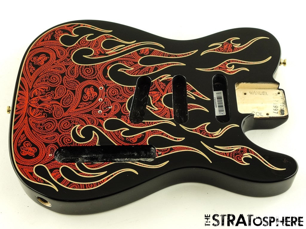 USA Fender James Burton Telecaster Tele BODY, Guitar Paisley Flame