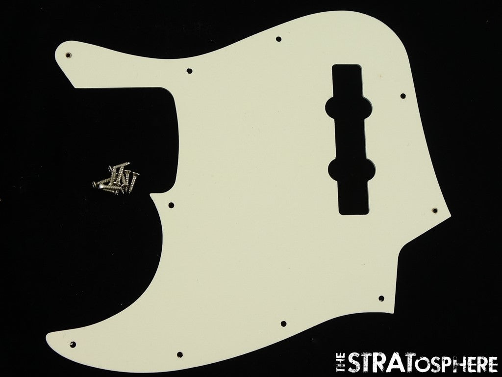 Fender Player II Jazz J Bass, Parchment, PICKGUARD, Bass Guitar 3 Ply.