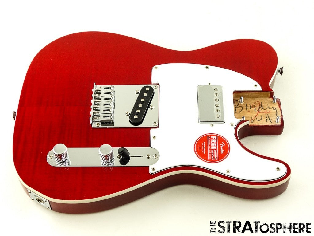 Fender Squier Affinity Tele FMT SH LOADED BODY, Crimson Red Transparent