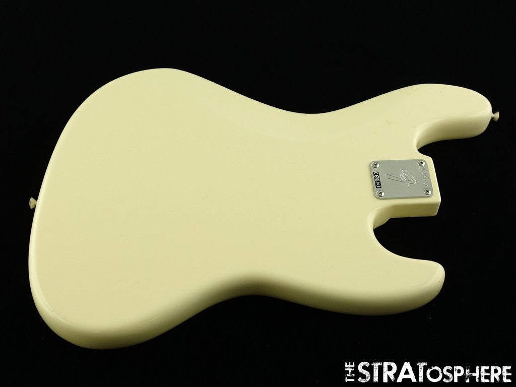 LEFTY Fender AV II American Vintage 1966 Jazz J BASS BODY HARDWARE Olympic White