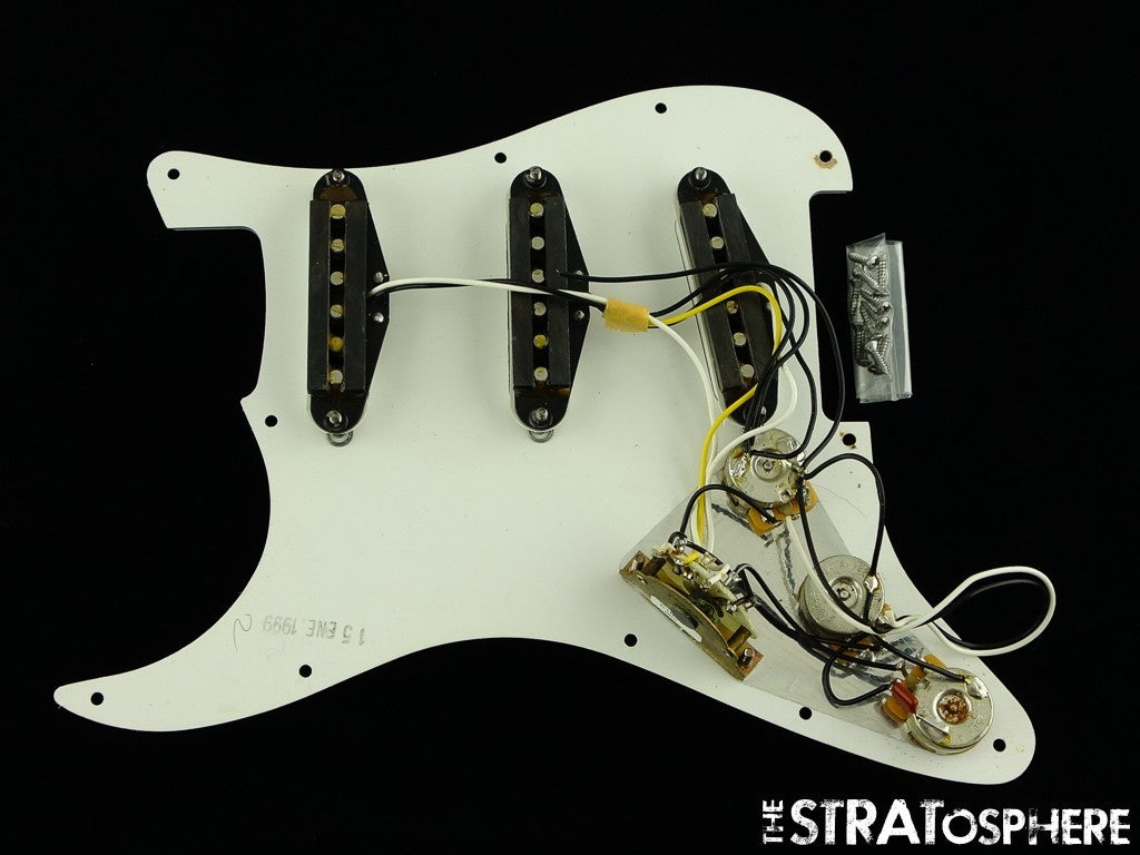 USED Fender MIM Standard Strat LOADED PICKGUARD Guitar Parts