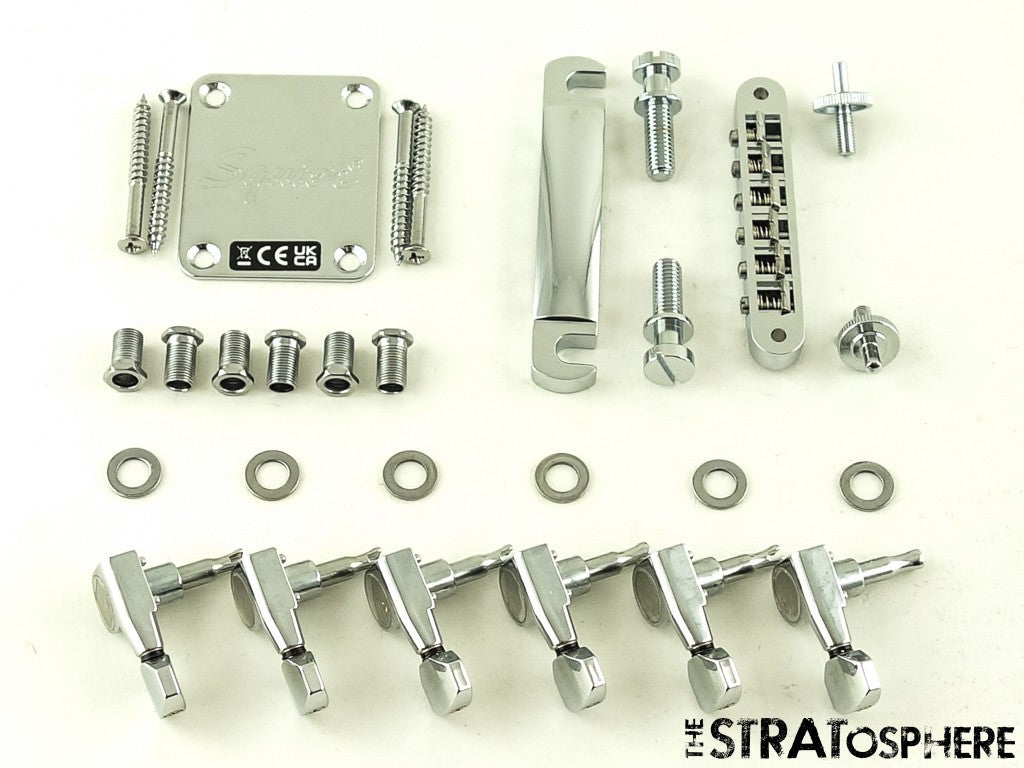 Fender Squier Affinity Starcaster Deluxe HARDWARE SET Bridge Tuners Neck Plate