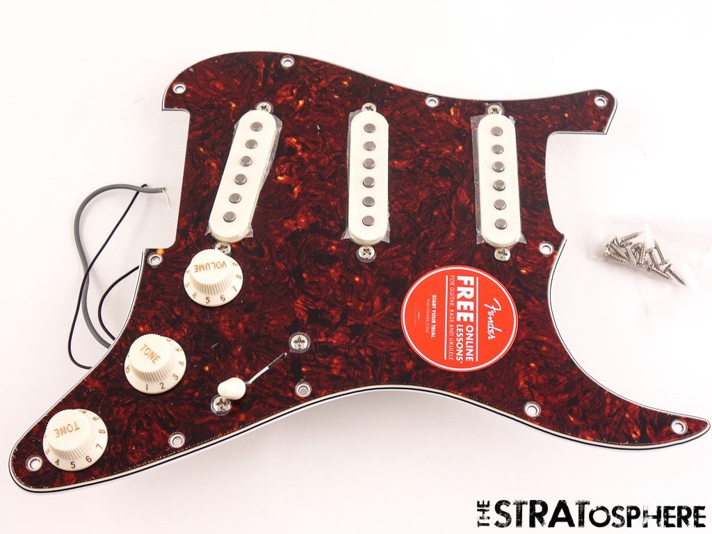 Fender Squier Classic Vibe 70s Strat LOADED PICKGUARD, Alnico Pickups Tortoise.