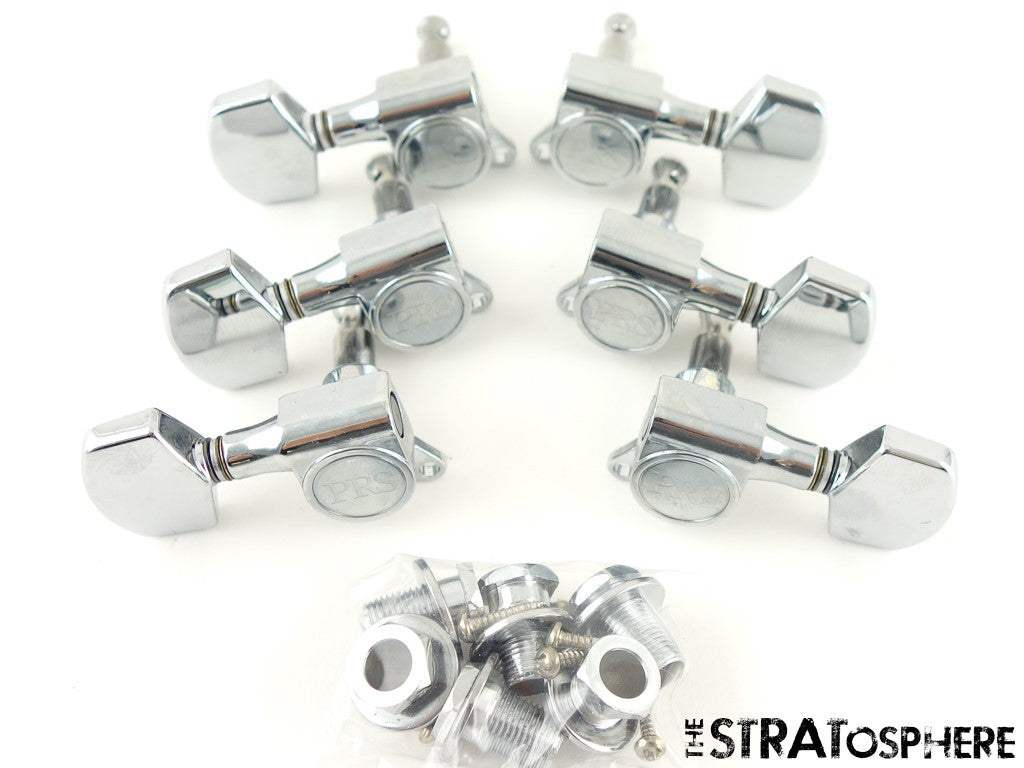6 PRS SE Studio TUNERS TUNING PEGS, PRS Designed Guitar Parts, Nickel