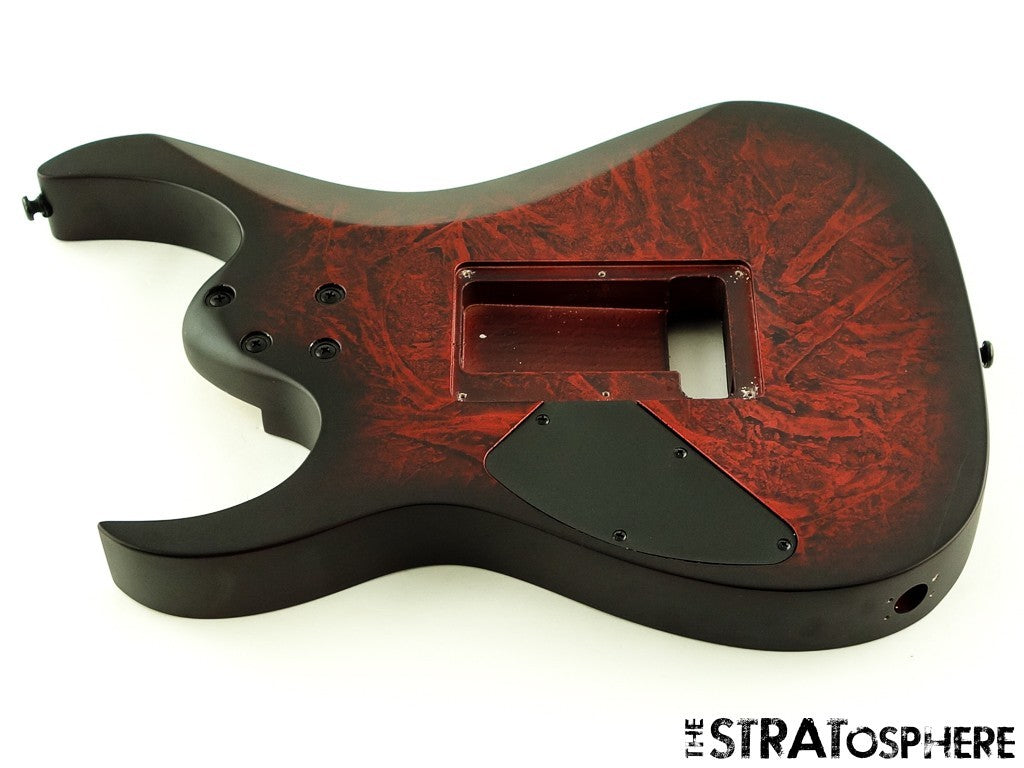 Ibanez RG470DXW BODY Guitar Parts RG Shape Wine Red Frozen Matte