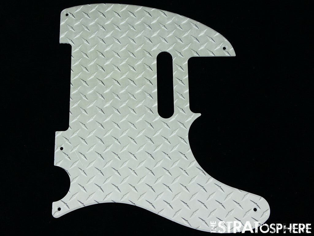*NEW Telecaster PICKGUARD for Fender USA Vintage Tele 5 Hole Diamond Plate Print