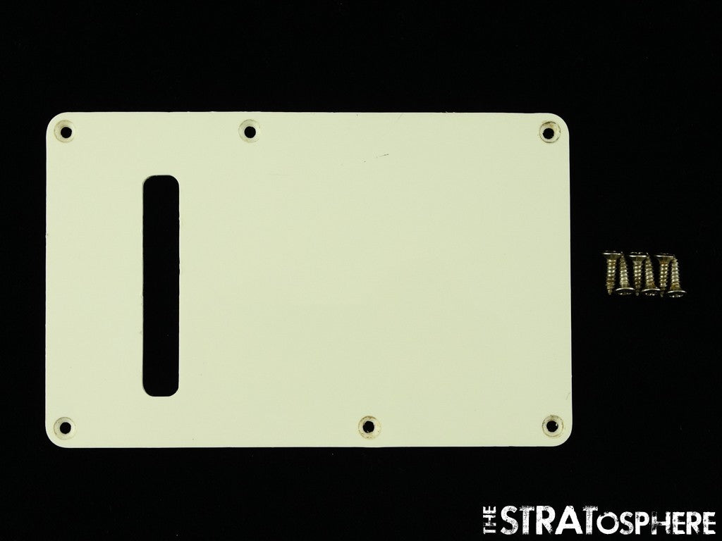 USED Fender MIM Stratocaster Strat TREMOLO BACK COVER White