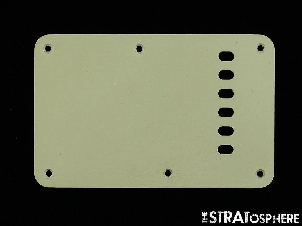 USED Strat Back Plate LOT OF (6) USED Misc Rear 6 TREMOLO COVERS