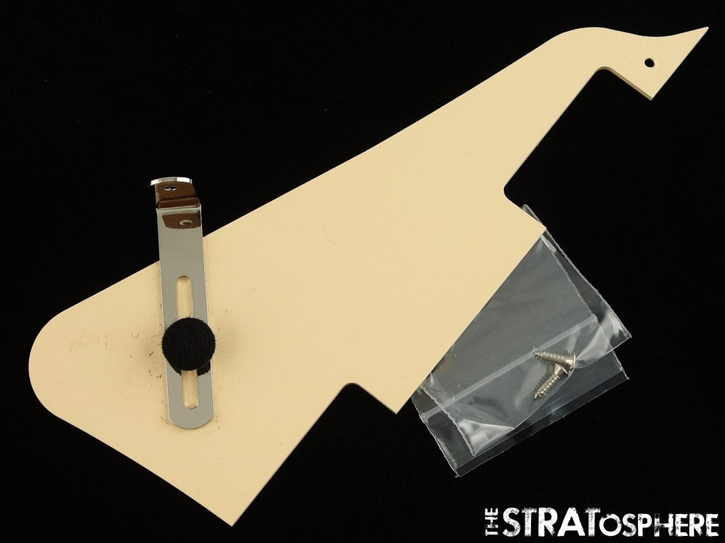 USED Gibson Les Paul Standard 60s Double Trouble Cream PICKGUARD & Bracket.