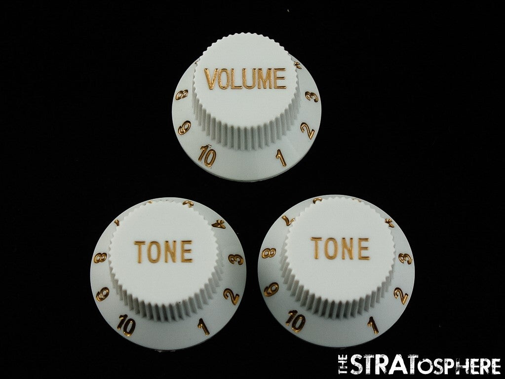 Fender Squier Sonic Series Strat GUITAR KNOBS, 1 Volume 2 Tone, Parts.